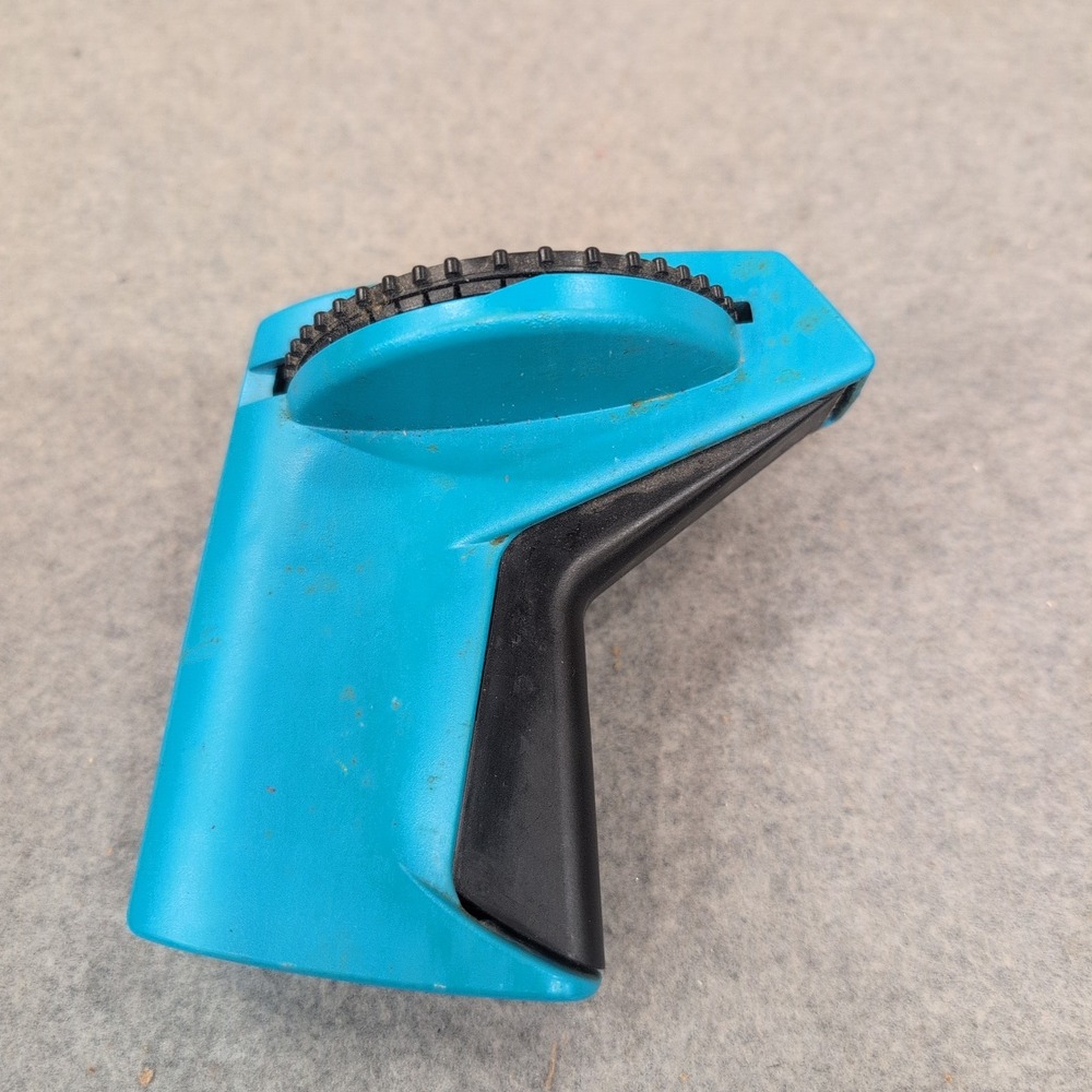 Vintage Dymo Cloth Tape Labelmaker Manual Embossing Tool Teal Blue NA308 - Picture 2 of 3